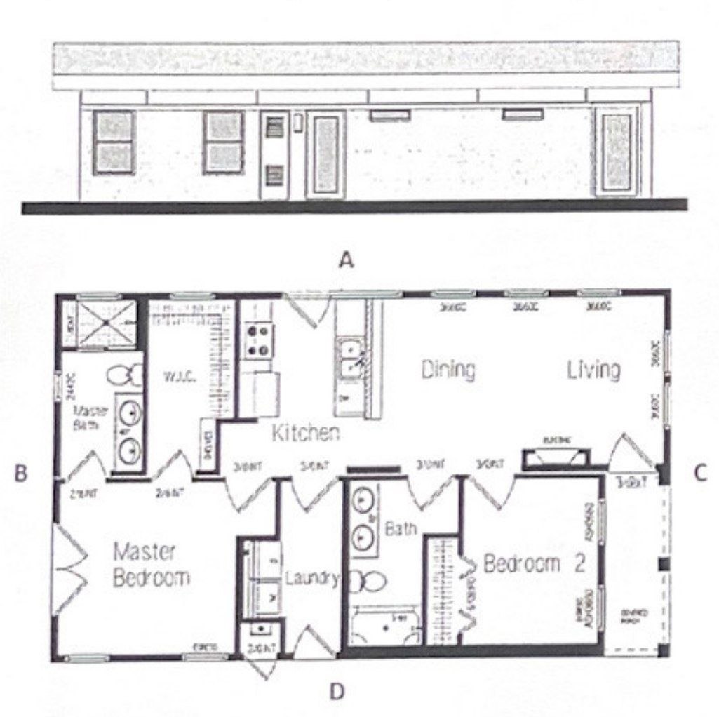 Plan et façade